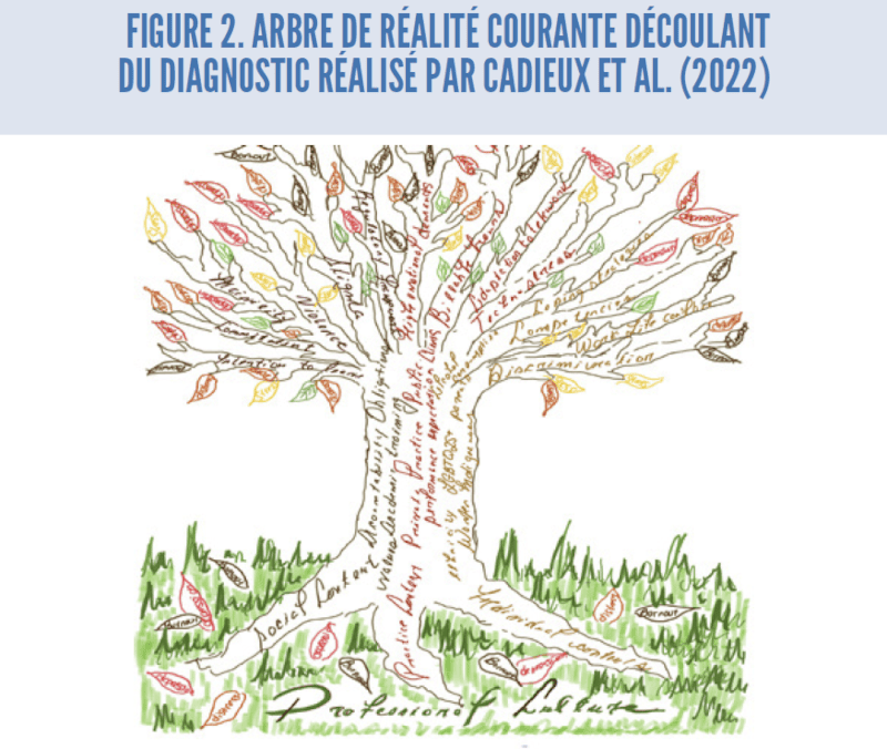 Figure 2 : Arbre de réalité courante découlant du diagnostic réalisé par Cadieux et al. (2022)